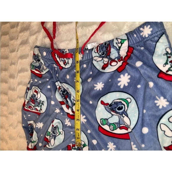 Disney Stitch Christmas Soft Fleece Pajama Pant W/pockets  Size Medium (8-10) - Picture 9 of 12